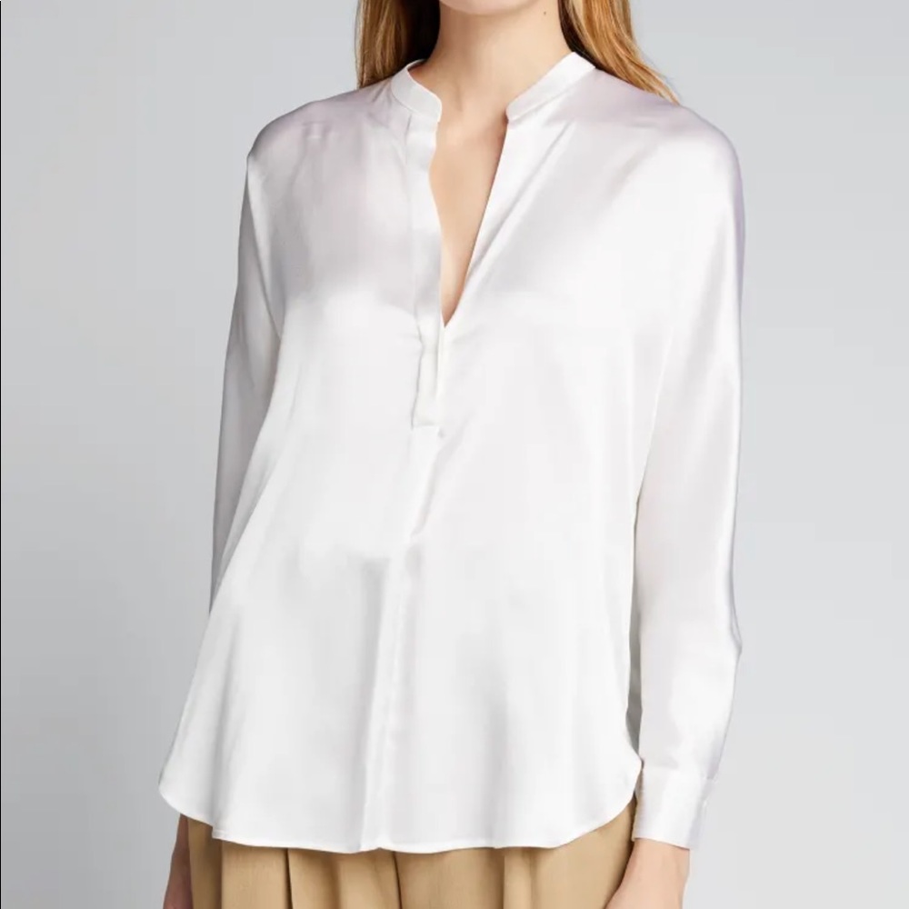 COPY - Vince Silk Long Sleeve Top!! Only worn once... Size Small.